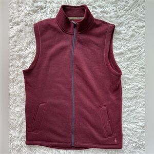 Smartwool Men’s Burgundy Red Vest Jacket Size Large